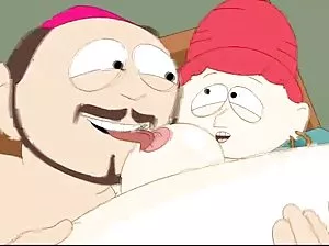 La masseuse remua son client, puis sucé son pénis